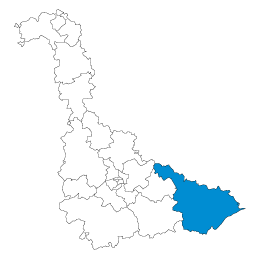 Carte : le canton de Baccarat dans la Meurthe-et-Moselle