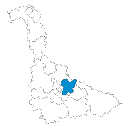 Carte : le canton du Grand Couronné dans la Meurthe-et-Moselle