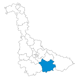 Carte : le canton de Lunéville 2 dans la Meurthe-et-Moselle