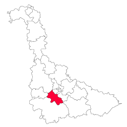 Carte : le canton de Neuves-Maisons dans la Meurthe-et-Moselle