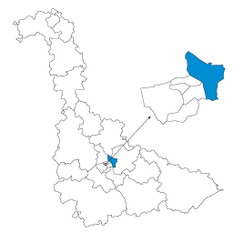 Carte : le canton de Saint-Max dans la Meurthe-et-Moselle