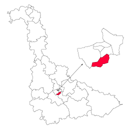 Carte : le canton de Vandoeuvre-lès-Nancy dans la Meurthe-et-Moselle