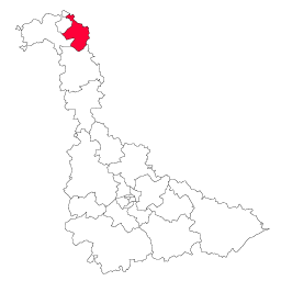 Carte : le canton de Villerupt dans la Meurthe-et-Moselle