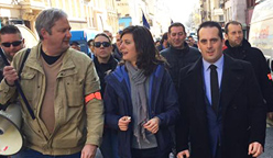 Christopher Varin à la manifestation des policiers à Nancy