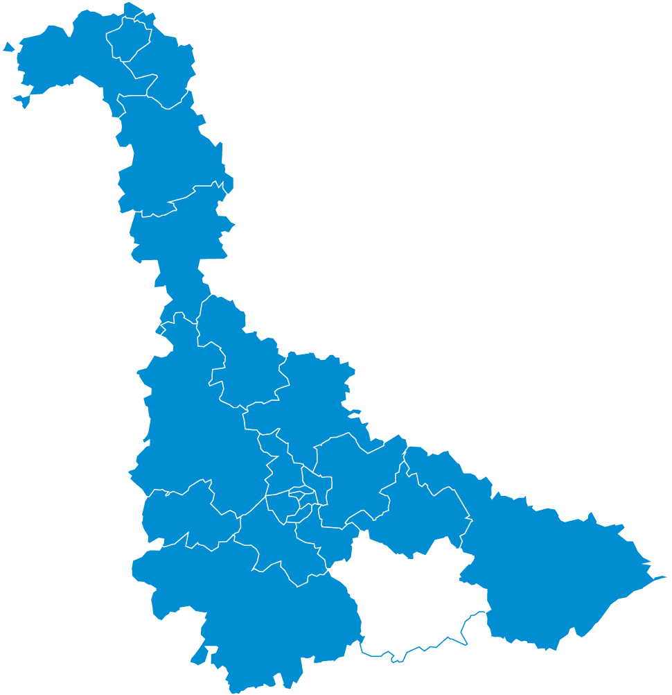 Carte : le canton de Lunéville 2 dans la Meurthe-et-Moselle