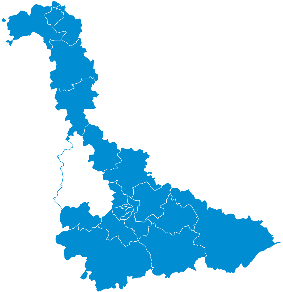 Carte : le Nord Toulois dans la Meurthe-et-Moselle