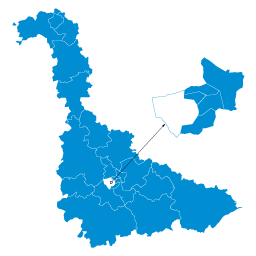 Carte : le canton de Baccarat dans la Meurthe-et-Moselle